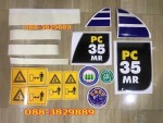สติกเกอร์ komatsu pc35mr สนใจสินค้าติดต่อ เบอร์ 088-3829889 คะ IDline 088-3829889 คะ