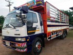 ขาย10ล้อ1เพลาHINO FL3H195แรง ยาว8.20เมตรยาวพิเศษ แชชซีสวยเครื่องเดิมทะเบียนครบ คอกสูง