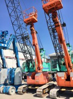 BOOMLIFT HITACHI HX99B-2 สูง 9 เมตร นำเข้าญี่ปุ่น โทร. 080-6565422 (หนิง)