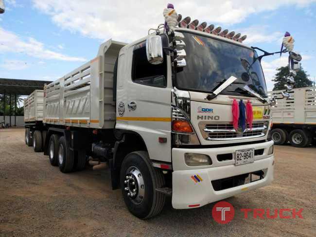 Hino 320 แรง ปี 48 แม่ลูกดัมพ์สามมิตร ลูก 3 เพลา โทร 098-324-8078 Hino 320 แรง ปี 48 แม่ลูกดัมพ์สามมิตร ลูก 3 เพลา โทร 098-324-8078