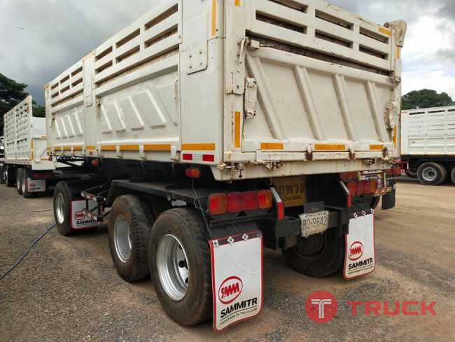 Hino 320 แรง ปี 48 แม่ลูกดัมพ์สามมิตร ลูก 3 เพลา โทร 098-324-8078 Hino 320 แรง ปี 48 แม่ลูกดัมพ์สามมิตร ลูก 3 เพลา โทร 098-324-8078