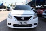 NISSAN ALMERA 1.2 VL AUTO 2012 สีขาว ขายรถบ้านผ่อนถูกพร้อมใช้แถมฟรีดาวน์