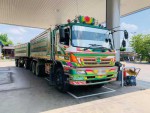 Hino 320 แรง ปี 49 กระบะดัมพ์มิเนียม