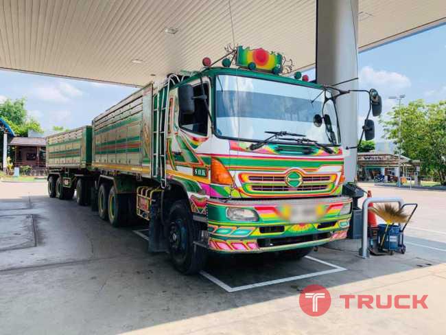 Hino 320 แรง ปี 49 กระบะดัมพ์มิเนียม