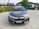 ขายรถฮอนด้าซิตี้ HONDA CITY ปี 2015 สีเทา เกียร์ออโต้ ปุ่มสตาร์ทรถสวยพร้อมใช้