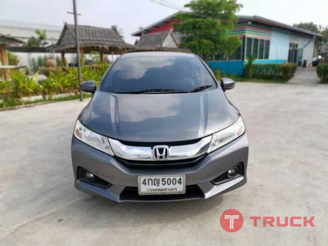 ขายรถฮอนด้าซิตี้ HONDA CITY ปี 2015 สีเทา เกียร์ออโต้ ปุ่มสตาร์ทรถสวยพร้อมใช้