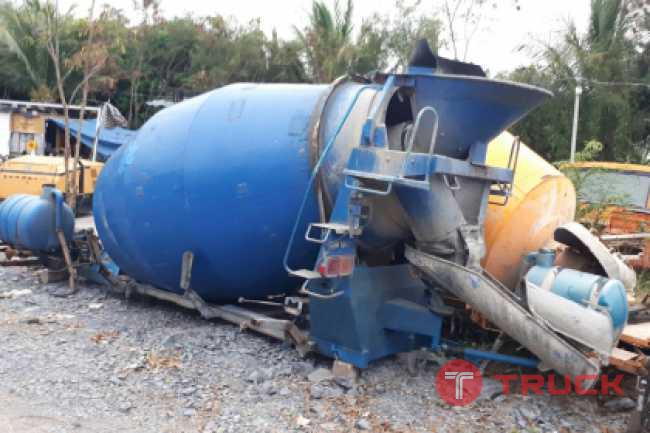 ขาย ลูกโม่ เครื่องผสมปูน ถังโม่ปูน CONCRETE MIXER ติดหลังรถบรรทุก 6 คิว เก่าญี่ปุ่น อุปกรณ์ครบชุด