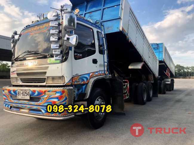 Isuzu deca 270 แรง ปี 47 แม่ลูกกระบะดัมพ์มิเนียม