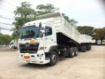 ขาย HINO VICTOR 380 HP ปี 59 ดั้ม พ่วงสามมิตร 3 เพลา ดั้ม