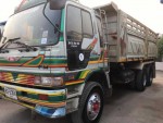 HINO FM3H 195แรง เครื่องเดิม กระบะดั้มสามมิตร สภาพพร้อมใช้งาน