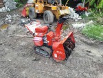 สภาพสวยๆ รถกวาดหิมะ รถดันดิน YANMAR ดัดแปลงใช้ได้อเนกประสงค์ โกยขยะ มูลสัตว์ ตัดหญ้า เก่าญี่ปุ่น