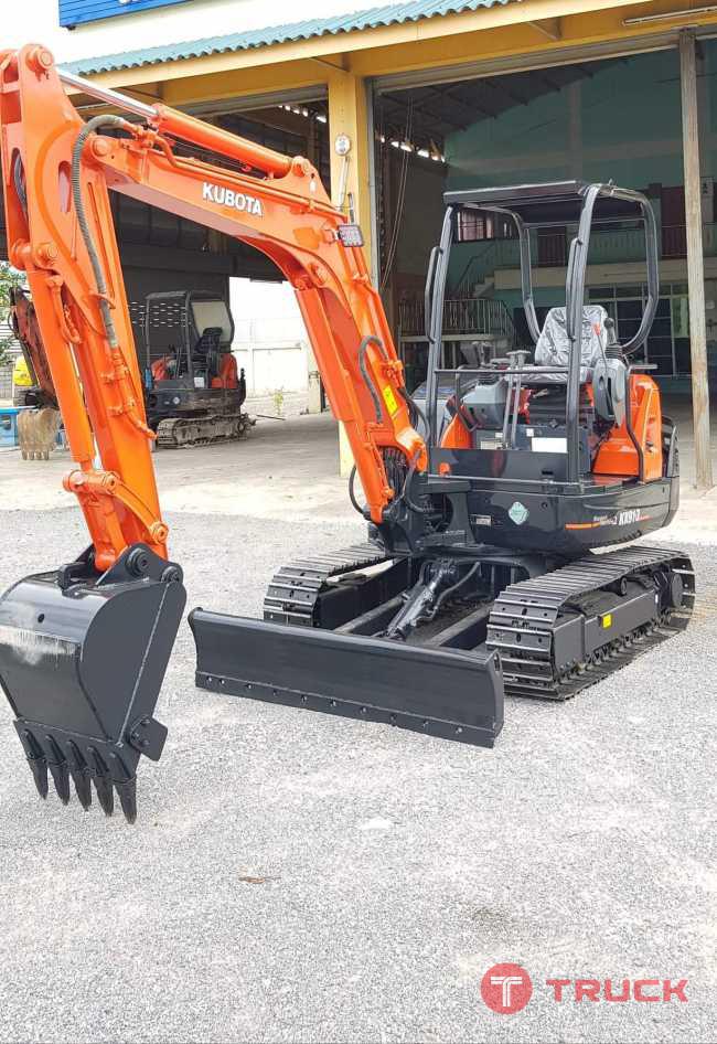 KUBOTA KX91-3S2 มีเล่มทะเบียน มีลายหัวเจาะ แทรกเหล็กใหม่ สภาพพร้อมใช้งาน