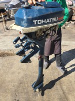 ขายเครื่องยนต์เรือหางสั้น TOHATSU 5hp.