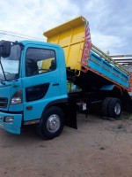 ขาย6ล้อดัมพ์HINO MEGA175แรง JO5E ต่อใหม่ กระบะ5คิว เอกสารใบอินวอยซ์ แชชซีสวย พร้อมใช้