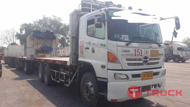 ขายรถบรรทุกพ่วงพื้นเรียบ HINO ซีรี่ย 500 344 แรงม้า ขายรถบรรทุกพ่วงพื้นเรียบ HINO ซีรี่ย 500 344 แรงม้า