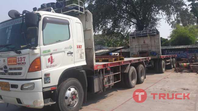 ขายรถบรรทุกพ่วงพื้นเรียบ HINO ซีรี่ย 500 344 แรงม้า ขายรถบรรทุกพ่วงพื้นเรียบ HINO ซีรี่ย 500 344 แรงม้า