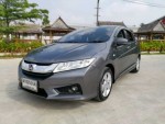 ขายรถฮอนด้าซิตี้ HONDA CITY ปี 2015 สีเทา เกียร์ออโต้ ปุ่มสตาร์ทรถสวยพร้อมใช้