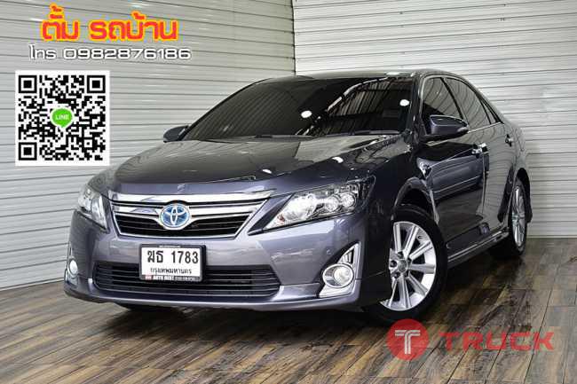 TOYOTA CAMRY 2.5 Hybrid NAVI AT ปี2012 สีเทาดำ