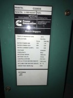 ขายเครื่องปั่นไฟ cummins power genertion 200 Kva