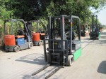 ขาย รถยก (ฟอร์คลิฟท์) นิชิยู รุ่น FBT15PN-70-350 รถยกไฟฟ้านั่งขับ แบตเตอรี่ดี ขนาด 1.5 ตัน เสาสูง 3.5 เมตร สภาพดี รถนำเข้าจากญี่ปุ่น ชั่วโมงการใช้งานน้อย