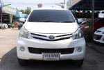 TOYOTA AVANZA 1.5 G AUTO 2012 สีขาวเติมE20 ขายรถบ้านมือเดียวไม่มีชนสวยกริบเจ็ดที่นั่ง
