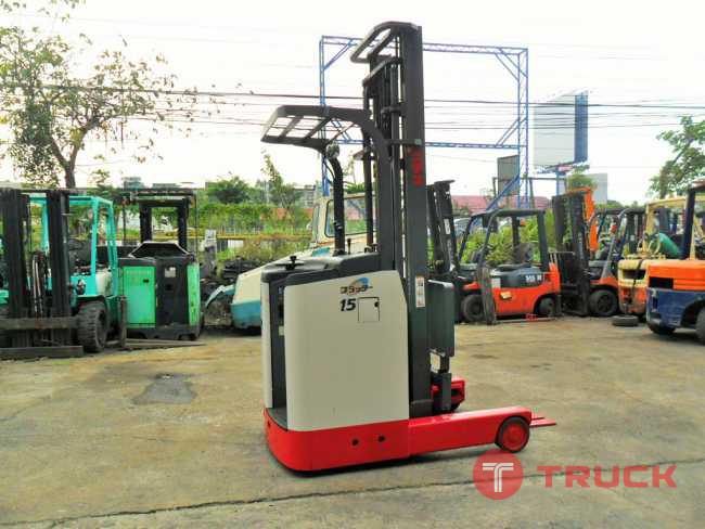 ขายฟอร์คลิฟท์ (รถยกไฟฟ้ายืนขับ) ยี่ห้อ นิชิยู รุ่น FBRM15-75-450 ขนาด 1.5 ตัน เสาสูง 4.5 เมตร สภาพสวย แบตเตอรี่ดี ชั่วโมงการใช้งานน้อย รถนำเข้าจากญี่ปุ่น