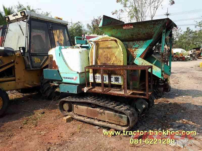 ขายตามสภาพ รถโม่หิน ย่อยหิน Mobile crusher ยี่ห้อ YANMAR MR40 เก่าญี่ปุ่น สายพานลำเลียงขาด น้ำเข้าเครื่องยนต์ เก่าญี่ปุ่น