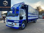 ขาย 6 ล้อคอก HINO 195 แรง กระบะยาว 7.50 เมตร