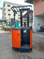 ขายรถยก(ฟอร์คลิฟท์) ยี่ห้อ โตโยต้า รุ่น 7FBR18 รถยกไฟฟ้ายืนขับ ขนาด 1.8 ตัน เสาสูง 6 เมตร สภาพสวยมาก ชั่วโมงการใช้งานน้อย รถนำเข้าจากญี่ปุ่น ราคาไม่แพง